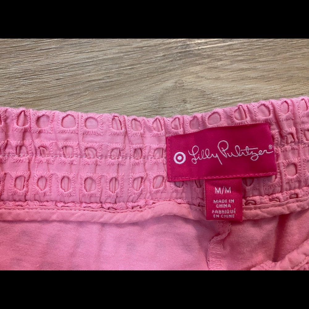 Illy for target pink eyelet shorts